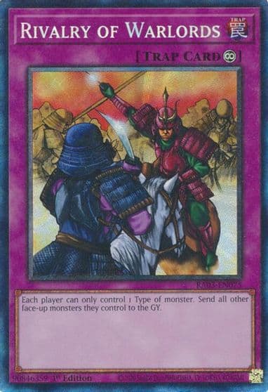 Rivalry of Warlords PCR Quarter Century Bonanza Yu-Gi-Oh! card