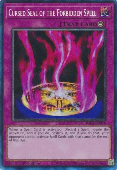 Cursed Seal of the Forbidden Spell PCR Quarter Century Bonanza Yu-Gi-Oh! card