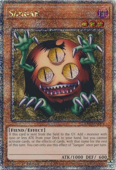 Sangan Quarter Century Secret Rare Quarter Century Bonanza Yu-Gi-Oh! card