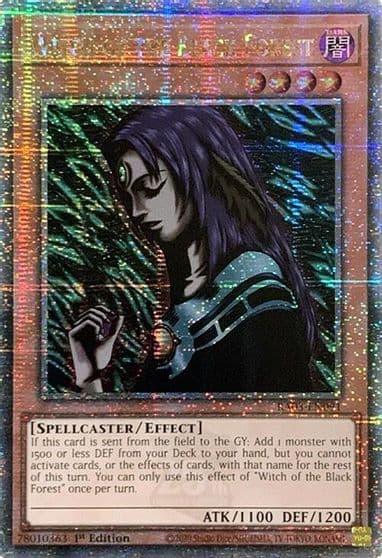 Witch of the Black Forest Quarter Century Secret Rare Quarter Century Bonanza Yu-Gi-Oh! card