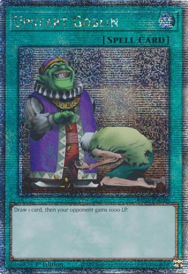 Upstart Goblin Quarter Century Secret Rare Quarter Century Bonanza Yu-Gi-Oh! card