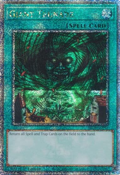 Giant Trunade Quarter Century Secret Rare Quarter Century Bonanza Yu-Gi-Oh! card