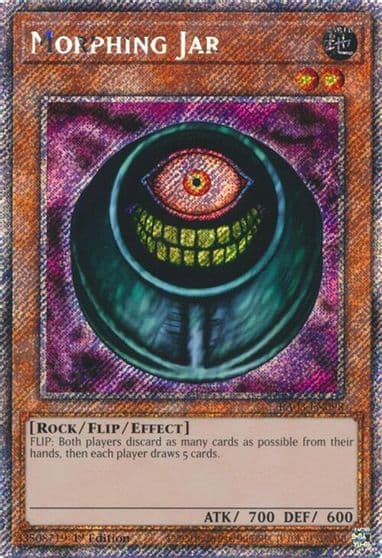 Morphing Jar Platinum Secret Rare Quarter Century Bonanza Yu-Gi-Oh! card
