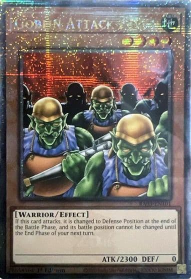 Goblin Attack Force Quarter Century Secret Rare Quarter Century Bonanza Yu-Gi-Oh! card
