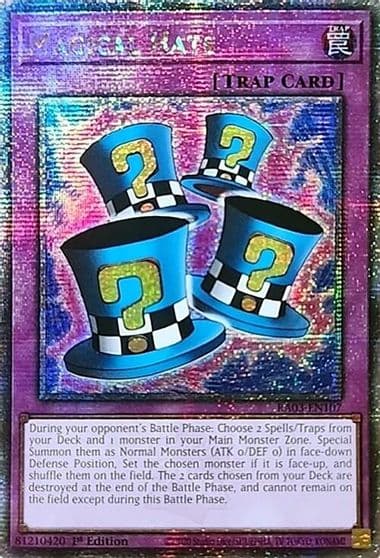 Magical Hats Quarter Century Secret Rare Quarter Century Bonanza Yu-Gi-Oh! card