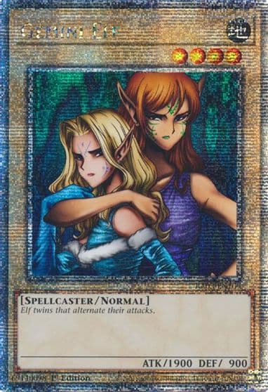 Gemini Elf Quarter Century Secret Rare Quarter Century Bonanza Yu-Gi-Oh! card