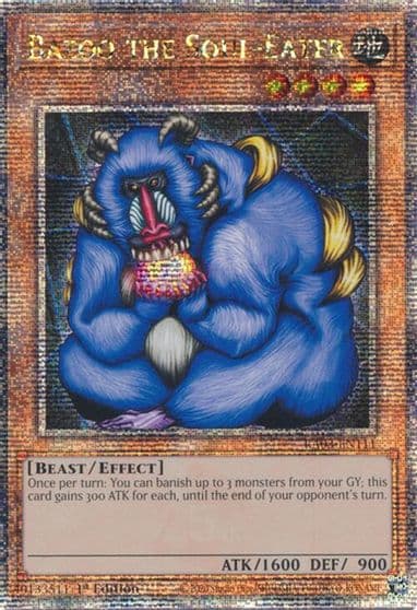 Bazoo the Soul Eater Quarter Century Secret Rare Quarter Century Bonanza Yu-Gi-Oh! card