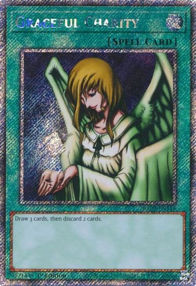 Graceful Charity Platinum Secret Rare Quarter Century Bonanza Yu-Gi-Oh! card