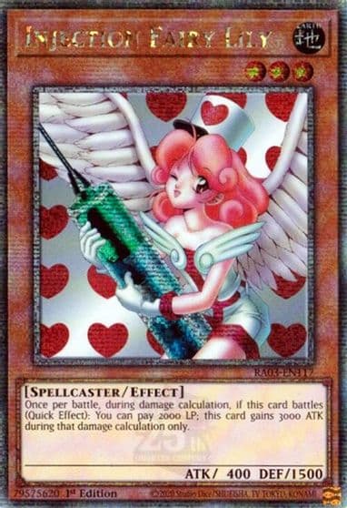 Injection Fairy Lily Quarter Century Secret Rare Quarter Century Bonanza Yu-Gi-Oh! card