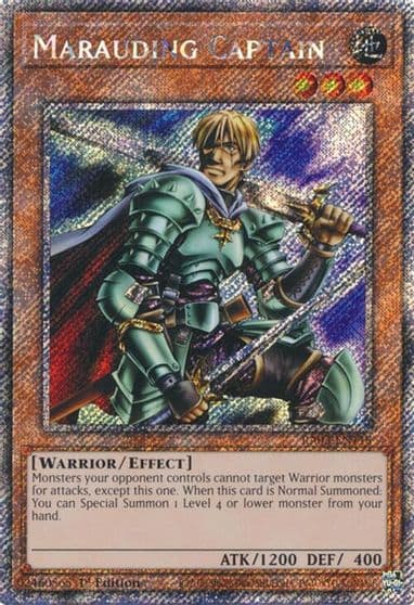 Marauding Captain Platinum Secret Rare Quarter Century Bonanza Yu-Gi-Oh! card