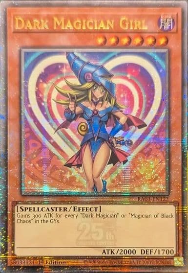 Dark Magician Girl Quarter Century Secret Rare A Quarter Century Bonanza Yu-Gi-Oh! card
