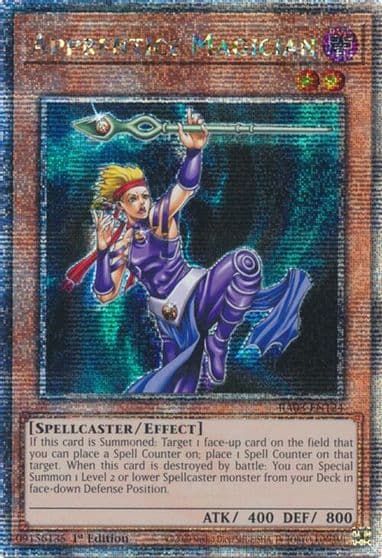 Apprentice Magician Quarter Century Secret Rare Quarter Century Bonanza Yu-Gi-Oh! card