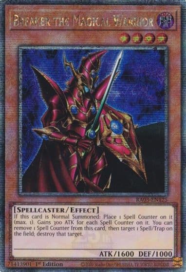 Breaker the Magical Warrior Quarter Century Secret Rare Quarter Century Bonanza Yu-Gi-Oh! card