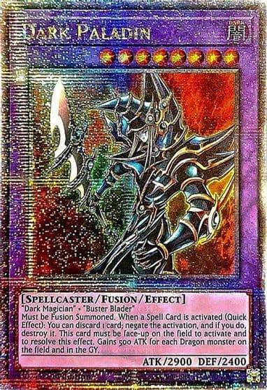 Dark Paladin Quarter Century Secret Rare Quarter Century Bonanza Yu-Gi-Oh! card