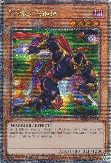 Strike Ninja Quarter Century Secret Rare Quarter Century Bonanza Yu-Gi-Oh! card