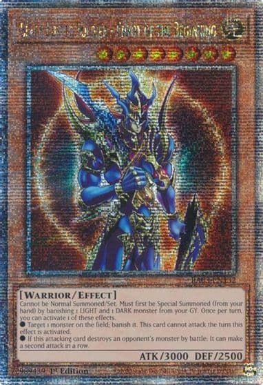Black Luster Soldier Envoy of the Beginning Quarter Century Secret Rare Quarter Century Bonanza Yu-Gi-Oh! card
