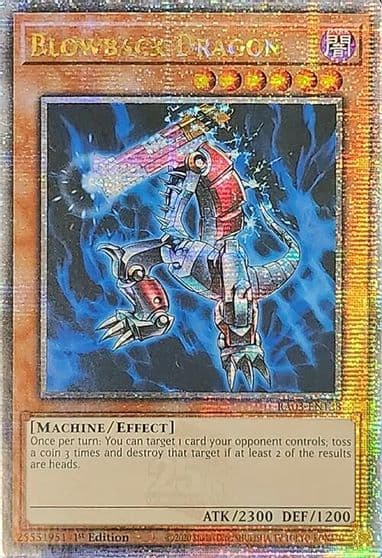 Blowback Dragon Quarter Century Secret Rare Quarter Century Bonanza Yu-Gi-Oh! card