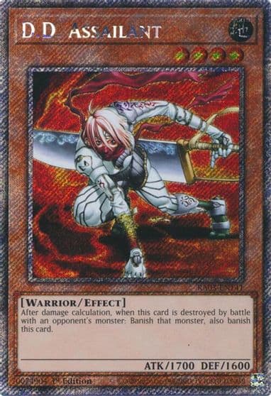 DD Assailant Platinum Secret Rare Quarter Century Bonanza Yu-Gi-Oh! card