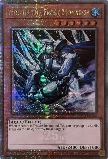 Mobius the Frost Monarch Quarter Century Secret Rare Quarter Century Bonanza Yu-Gi-Oh! card
