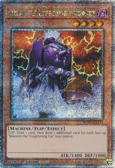 Dekoichi the Battlechanted Locomotive Quarter Century Secret Rare Quarter Century Bonanza Yu-Gi-Oh! card