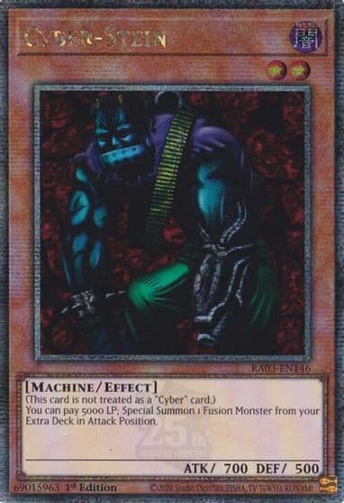Cyber Stein Quarter Century Secret Rare Quarter Century Bonanza Yu-Gi-Oh! card