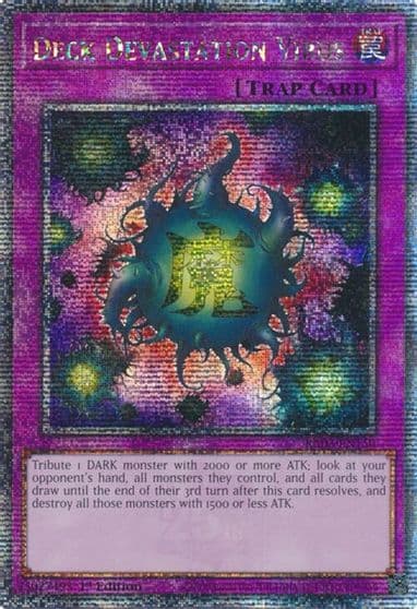 Deck Devastation Virus Quarter Century Secret Rare Quarter Century Bonanza Yu-Gi-Oh! card