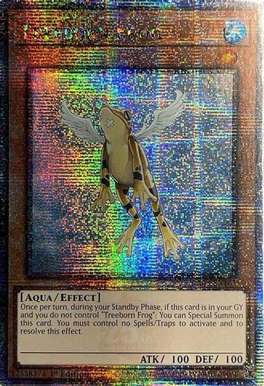 Treeborn Frog Quarter Century Secret Rare Quarter Century Bonanza Yu-Gi-Oh! card
