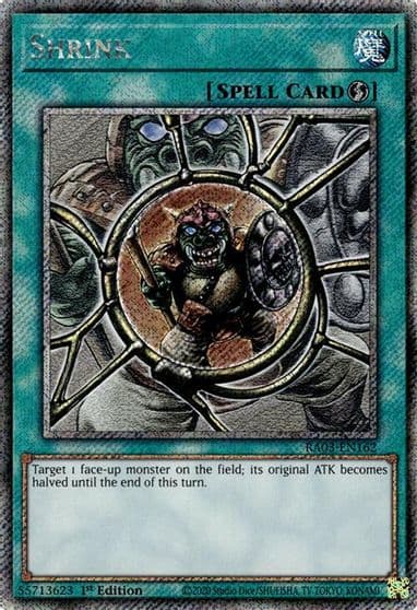 Shrink Platinum Secret Rare Quarter Century Bonanza Yu-Gi-Oh! card