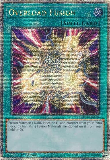 Overload Fusion Quarter Century Secret Rare Quarter Century Bonanza Yu-Gi-Oh! card