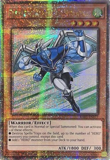 Elemental HERO Stratos Quarter Century Secret Rare Quarter Century Bonanza Yu-Gi-Oh! card