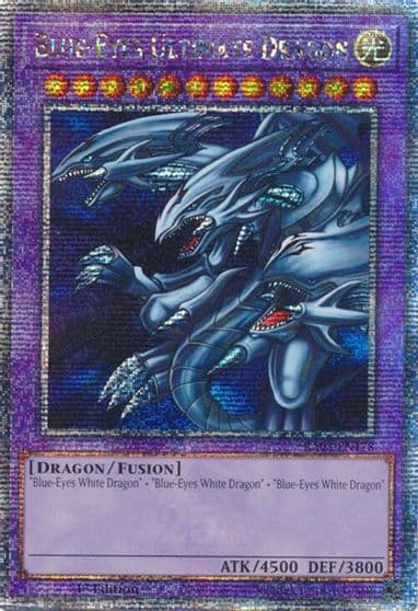 Blue Eyes Ultimate Dragon Quarter Century Secret Rare Quarter Century Bonanza Yu-Gi-Oh! card