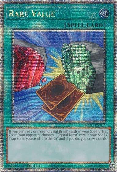 Rare Value Quarter Century Secret Rare Quarter Century Bonanza Yu-Gi-Oh! card