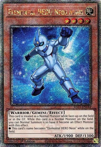 Elemental HERO Neos Alius Quarter Century Secret Rare Quarter Century Bonanza Yu-Gi-Oh! card