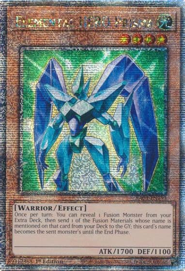 Elemental HERO Prisma Quarter Century Secret Rare Quarter Century Bonanza Yu-Gi-Oh! card