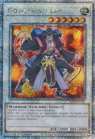 Goyo Guardian Quarter Century Secret Rare Quarter Century Bonanza Yu-Gi-Oh! card
