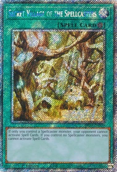 Secret Village of the Spellcasters Platinum Secret Rare Quarter Century Bonanza Yu-Gi-Oh! card