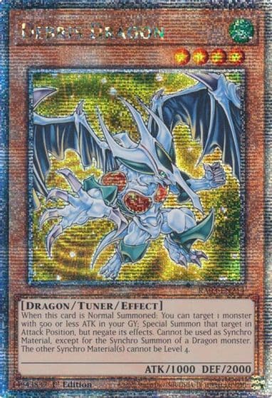 Debris Dragon Quarter Century Secret Rare Quarter Century Bonanza Yu-Gi-Oh! card