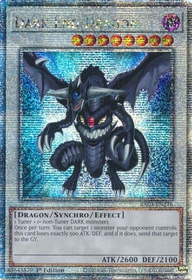Dark End Dragon Quarter Century Secret Rare Quarter Century Bonanza Yu-Gi-Oh! card