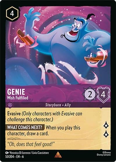 Genie Wish Fulfilled Azurite Sea Lorcana card