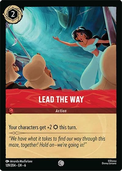 Lead the Way Azurite Sea Lorcana card