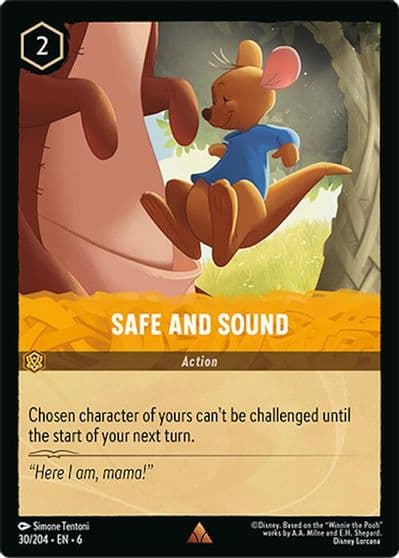 Safe and Sound Azurite Sea Lorcana card