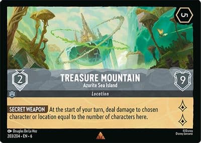 Treasure Mountain Azurite Sea Island Azurite Sea Lorcana card