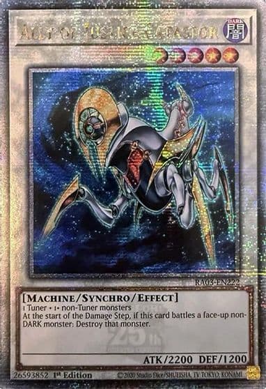 Ally of Justice Catastor Quarter Century Secret Rare Quarter Century Bonanza Yu-Gi-Oh! card