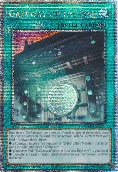 Gateway of the Six Quarter Century Secret Rare Quarter Century Bonanza Yu-Gi-Oh! card