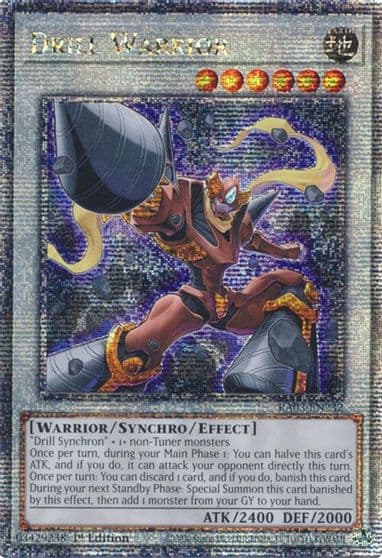 Drill Warrior Quarter Century Secret Rare Quarter Century Bonanza Yu-Gi-Oh! card