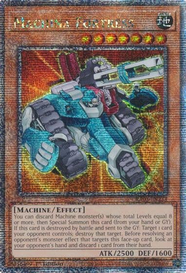Machina Fortress Quarter Century Secret Rare Quarter Century Bonanza Yu-Gi-Oh! card