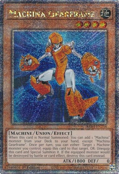 Machina Gearframe Quarter Century Secret Rare Quarter Century Bonanza Yu-Gi-Oh! card