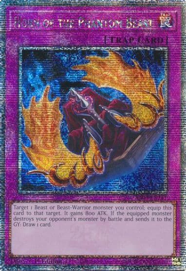 Horn of the Phantom Beast Quarter Century Secret Rare Quarter Century Bonanza Yu-Gi-Oh! card