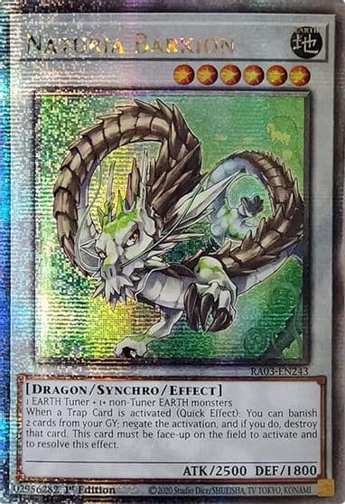 Naturia Barkion Quarter Century Secret Rare Quarter Century Bonanza Yu-Gi-Oh! card