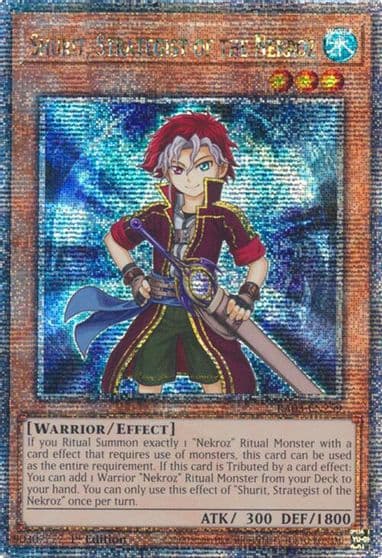 Shurit Strategist of the Nekroz Quarter Century Secret Rare Quarter Century Bonanza Yu-Gi-Oh! card